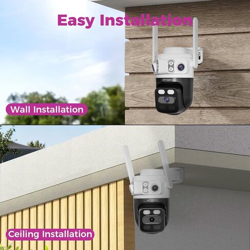 XMARTO 2-Pack 6MP Tri-Lens WiFi Security Camera in Kuwait
