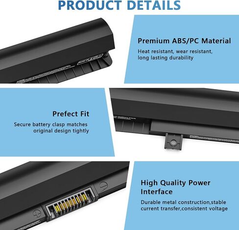 بطارية 45Wh PA5185U-1BRS PA5195U-1BRS متوافقة مع توشيبا ستالايت C50 C55 C55D C55T S55 S55T L55 L55D C55-B C55-B5200 C55-B5299 C55-B5300 E45-B4100 P/N: PA5184U-1BRS PA5195U-1BRS PA5186U-1BRS in Kuwait