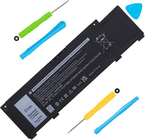 266J9 MV07R Battery Replacement for Dell G3 15 3500 3590 3790 G5 15 5500 SE 5505 P89F Inspiron 5490 INS 15PR-1545W 1548BR 1645W 1742BR 1742W Series in Kuwait