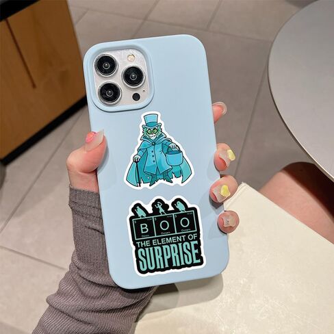 110PCS Haunted Mansion Stickers Pack, Aesthetic Movie Sticker for Water Bottle Laptop Journal Skateboard, Cute Cartoon Waterproof Vinyl Decals for Teens Adults Party Supplies in Kuwait