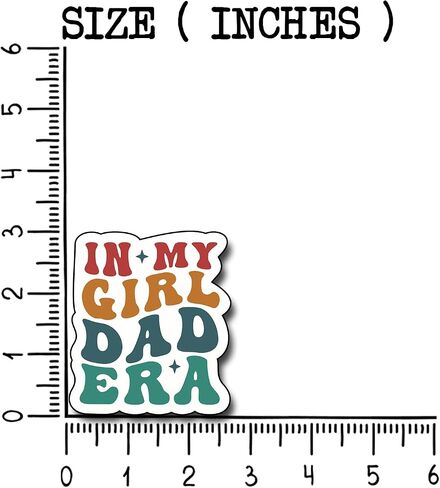 (3Pcs) in My Girl Dad Era Sticker, Decal Gifts Dad Decorate Books Laptop Phone Water Bottles Kindles Stickers Tumbler Sticker Waterproof Vinyl Decorate Sticker 3" Inch in Saudi Arabia