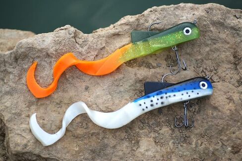 MIZUGIWA 12" Pike Musky Dawg Soft Plastic Swimbait in Kuwait