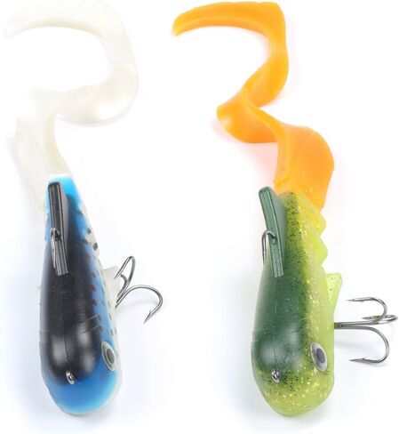 MIZUGIWA 12" Pike Musky Dawg Soft Plastic Swimbait in Kuwait