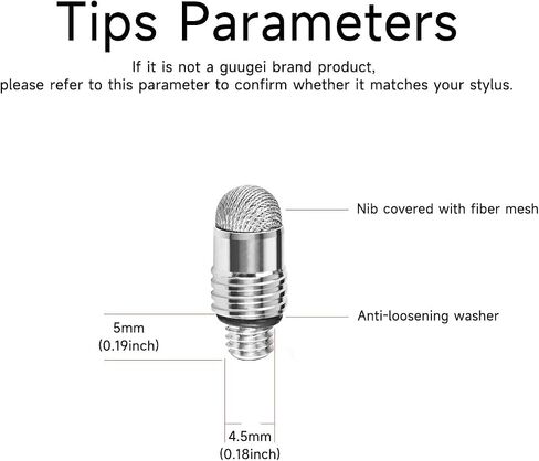 Mesh Fiber Replacement Tips for Touch-Screen Pen, Stylus Nibs (10 Pack) in Saudi Arabia