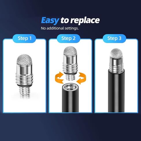 Mesh Fiber Replacement Tips for Touch-Screen Pen, Stylus Nibs (10 Pack) in Saudi Arabia