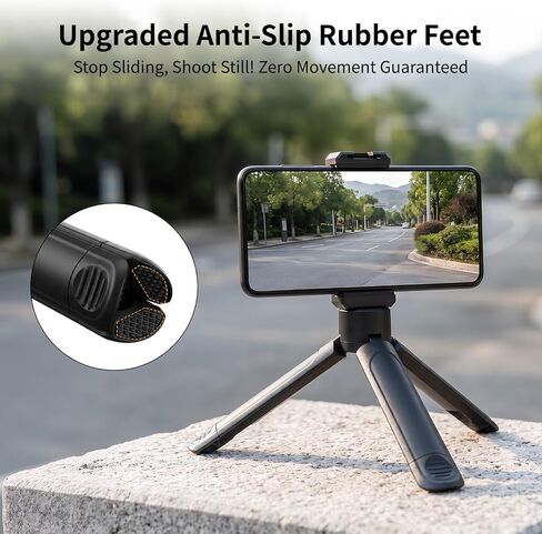 2-in-1 Extendable Mini Tripod, Portable Handheld Selfie Stick with 1/4" Screw for DJI Osmo Pocket 4/3, Action 6/5 Pro, Insta360 X5/X4/X3 & Phones, Shooting Vlogs and Short Videos. in Saudi Arabia