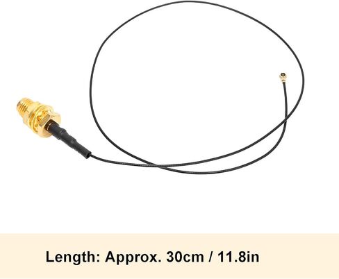 Schimer M.2 WiFi Antenna Adapter Cable Set, External 30 cm Bluetooth Connection with High Gain for Improved Signal Reception, 2-Piece in Saudi Arabia