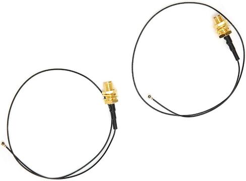 Schimer M.2 WiFi Antenna Adapter Cable Set, External 30 cm Bluetooth Connection with High Gain for Improved Signal Reception, 2-Piece in Saudi Arabia