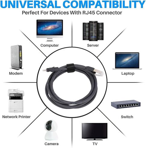 Satellite Extension Cable 82FT Weatherproof Flat High Performance Antennae Replacement 26AWG RJ45 1200Mbps High Speed Data Transfer for Mobile Internet Outdoor Use in Saudi Arabia