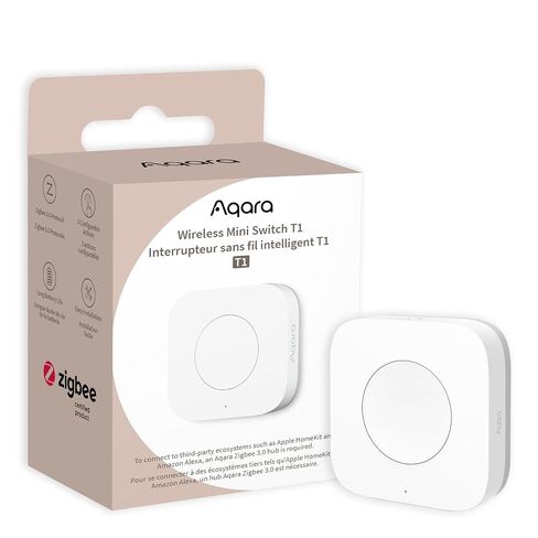 Aqara Zigbee 3.0 Wireless Mini Switch T1، الزر الذكي يتطلب Aqara Hub in Kuwait