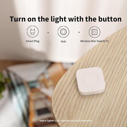 Aqara Zigbee 3.0 Wireless Mini Switch T1، الزر الذكي يتطلب Aqara Hub in Kuwait