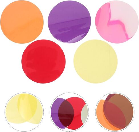 15pcs round PVC Color Filter Kit Xmas for Lamp Lighting in Saudi Arabia