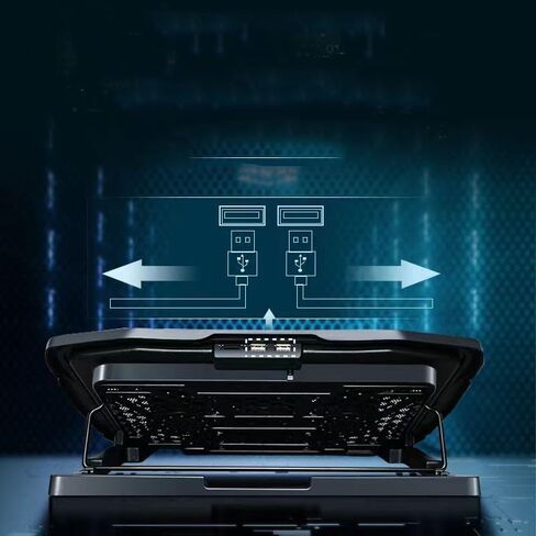 Metal Mesh 6-Fan Silent Laptop Computer Cooler in Saudi Arabia