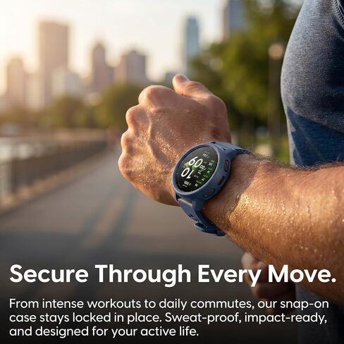 Compatible with Amazfit Active 3 Premium Bumper Case, Soft Flexible TPU Thin Lightweight Protective Cover for Amazfit Active 3 Premium Smart Watch Band [NO Front Screen Protector] in Saudi Arabia