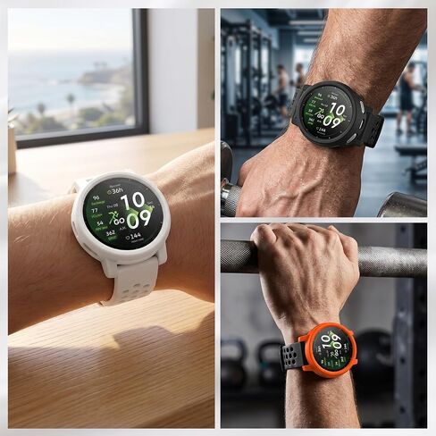 Compatible with Amazfit Active 3 Premium Bumper Case, Soft Flexible TPU Thin Lightweight Protective Cover for Amazfit Active 3 Premium Smart Watch Band [NO Front Screen Protector] in Saudi Arabia