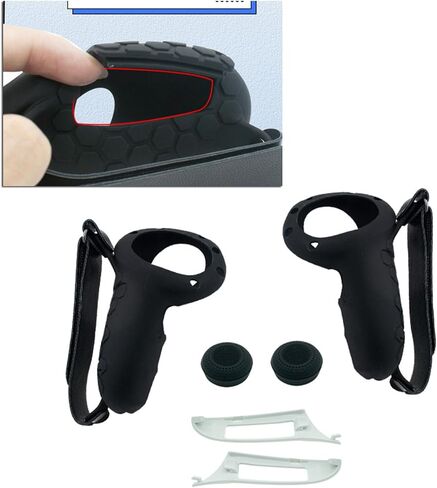 for Quest3 Controller Silicone Protective Cover Removable Battery Protective Controller Case VR Handle Accessories, Length 127mm, As the Picture Shows in Saudi Arabia
