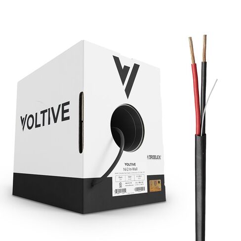 Voltive 22/4 Solid Alarm Wire, in-Wall CL3, White, 500ft - 22AWG, 4 Conductors, Solid Bare Copper, UL Listed - V-1222-1 in Kuwait