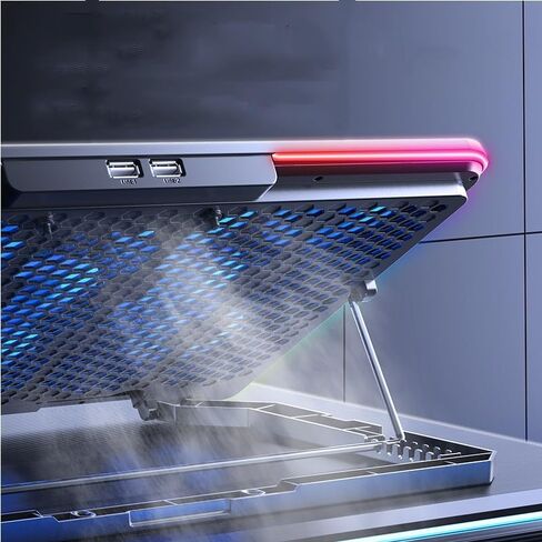 E Sports RGB Coolant-Enhancing Cool Stylish Lighting Laptop Cooler in Saudi Arabia