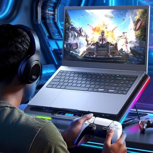 E Sports RGB Coolant-Enhancing Cool Stylish Lighting Laptop Cooler in Saudi Arabia