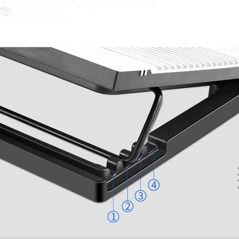 Aluminum Alloy Multi Step Adjustable Silent Laptop Cooling System in Saudi Arabia