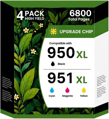 950XL 951XL Ink Compatible for HP 950 951 Ink Cartridges Combo Pack, 4 Pack in Kuwait