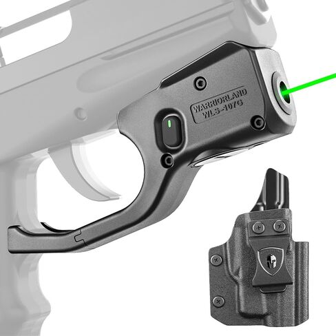 WARRIORLAND Kydex Holster for Gun with Green Laser Light Combo Fit for SCCY CPX1/CPX2 9mm Gen 1-2 Pistol, WLS-107G Laser Beam Sight with Power Indicator & Concealed Carry IWB Right-Hand Holster in Kuwait