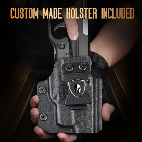 WARRIORLAND Kydex Holster for Gun with Green Laser Light Combo Fit for SCCY CPX1/CPX2 9mm Gen 1-2 Pistol, WLS-107G Laser Beam Sight with Power Indicator & Concealed Carry IWB Right-Hand Holster in Kuwait