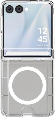 NiceKing Magnetic Case for Samsung Galaxy Z Flip 7, Clear in Saudi Arabia