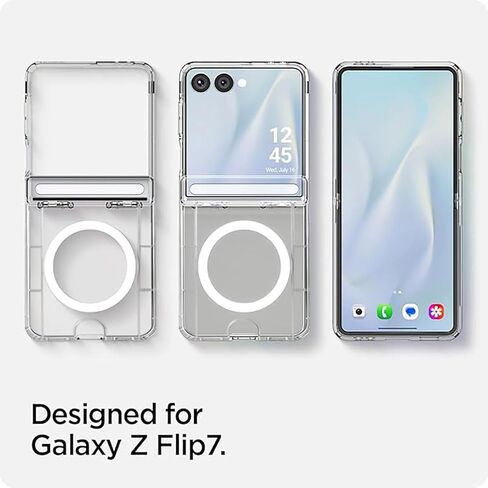 NiceKing Magnetic Case for Samsung Galaxy Z Flip 7, Clear in Saudi Arabia