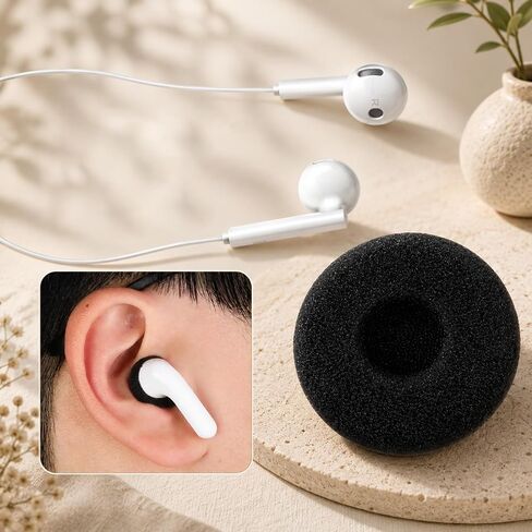 50PCS 0.7" Foam Earbud Covers for Headphones Sponge Covers Ear Buds 18mm in Saudi Arabia