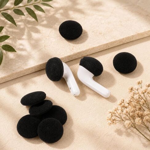 50PCS 0.7" Foam Earbud Covers for Headphones Sponge Covers Ear Buds 18mm in Saudi Arabia