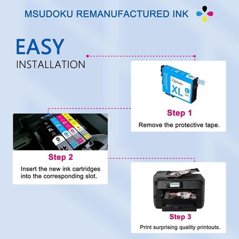 Remanufactured Replacement for Epson 252XL Ink Cartridges for Epson printer in Saudi Arabia