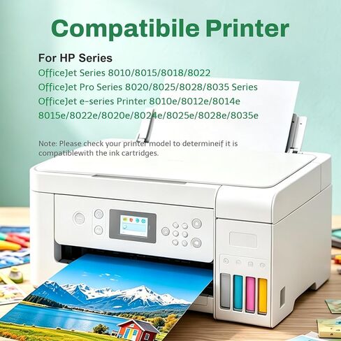 910XL Ink Cartridges Replacement for HP 910 910XL Ink Cartridges Combo Pack Compatible with HP OfficeJet 8010 8015 8018 8022 OfficeJet Pro 8020 8025 8028 8035 Printer(Black Cyan Yellow Magenta) in Saudi Arabia