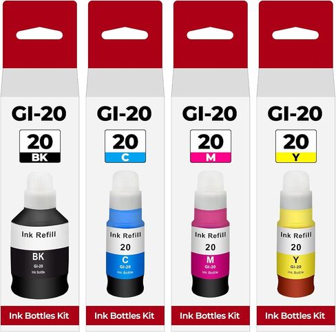 G6020 G7020 GI-20 Ink Refill Bottles Compatible for Canon 20 GI-20 GI20 Ink in Saudi Arabia