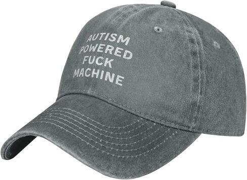 Autism Powered Fuck Machine Hat Autism Baseball Cap Dad Hat Adjustable Classic Cotton Hat for Men Women in Kuwait