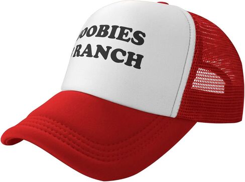 Boobies and Ranch Baseball Hats for Men Adjustable Dad Hat Gift for Men/Women Trucker Cap,Red in Saudi Arabia