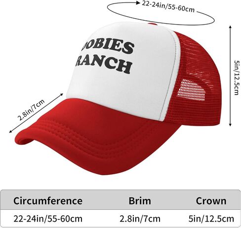 Boobies and Ranch Baseball Hats for Men Adjustable Dad Hat Gift for Men/Women Trucker Cap,Red in Saudi Arabia