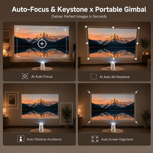 iSinbox Short Throw Projector 4K, Now with Netflix, Auto Focus, 40W Dolby in Saudi Arabia