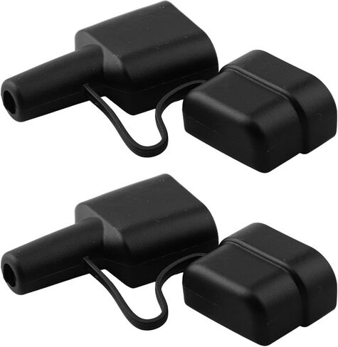 50A Dust Cover Waterproof Cable Sheath with Cap for Caravan Solar RV Wiring Protection Black 2-Pack Bipolar Connector Boot(2pcs-black) in Saudi Arabia