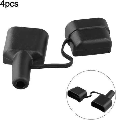 50A Dust Cover Waterproof Cable Sheath with Cap for Caravan Solar RV Wiring Protection Black 2-Pack Bipolar Connector Boot(4pcs-black) in Saudi Arabia
