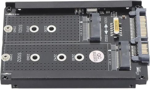 Yctze Dual M.2 SSD Adapter, 6Gbps III Support in Saudi Arabia