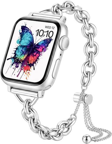 متوافق مع Apple Watch Ultra Band 38 مم 40 مم 41 مم 42 مم 44 مم 45 مم 46 مم 49 مم سلسلة 10 9 8 7 6 5 4 3 2 1 سوار ساعة ذكية مع سوار لاكي البرسيم سوار iWatch للنساء in Kuwait