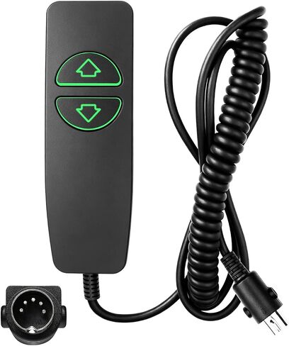 2 Button 5 Pin Lift Chair Remote Control Compatible with MCombo Single Motor Power Recliners and Other Single Motor Lift Chiars, Hand Control with Green Backlit in Saudi Arabia