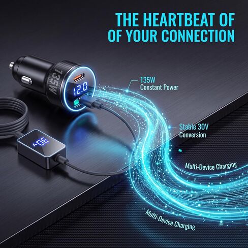 Starlink Mini Car Adapter 12v to 30v, 10FT Cable, PD-45W+USB-30W, 3 in 1 in Saudi Arabia
