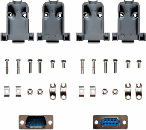 10 Pack DB9 Solder Connector Adapter Kit, RS232 Serial Adapter in Saudi Arabia