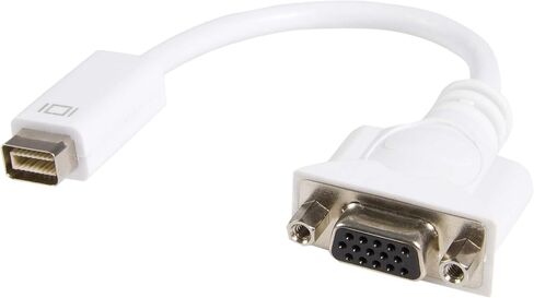 StarTech.com Mini DVI to VGA Video Cable Adapter for Macbooks and iMacs - Video Adapter - mini-DVI (M) to HD-15 (VGA) (F) - 7.9 in - White - MDVIVGAMF in Saudi Arabia