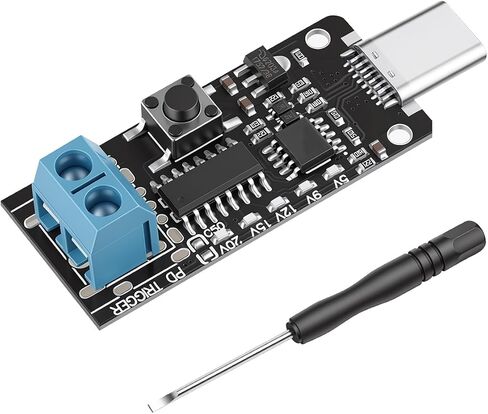 USB C PD Trigger Board,100W 5A Type-C Male to 2pin Terminal PD3.0 QC Module in Saudi Arabia
