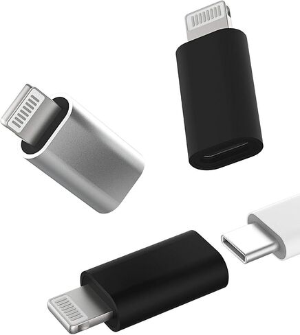USB C Female to Lightning Male Adapter Type C Cable Charger Port (3pack) Thunderbolt Charge Connector for iPhone 14 13 12 11 Pro Max Mini Xs Se 7 X Xr 8 for iPad Air Charging Cord Converter in Saudi Arabia