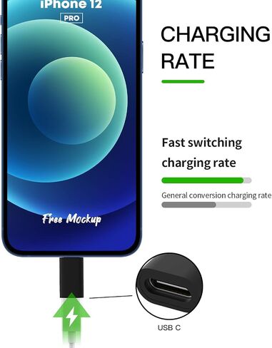 USB C Female to Lightning Male Adapter Type C Cable Charger Port (3pack) Thunderbolt Charge Connector for iPhone 14 13 12 11 Pro Max Mini Xs Se 7 X Xr 8 for iPad Air Charging Cord Converter in Saudi Arabia