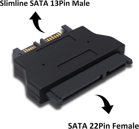 Slimline SATA 13Pin Male to 22Pin Female Converter Adapter in Saudi Arabia